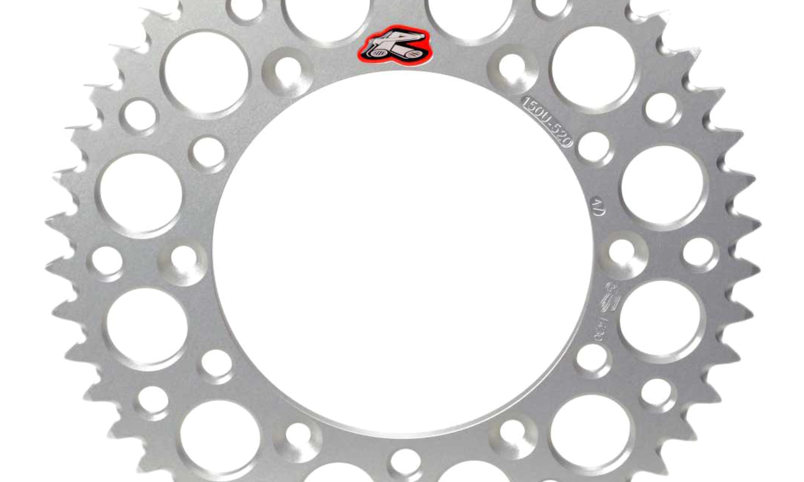 Renthal Rear Sprocket Silver 7075 Alloy T6 Grooved - Silver [Suzuki]