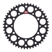 Renthal Sprocket Rear Black 48T Alloy 7075 T6 Grooved