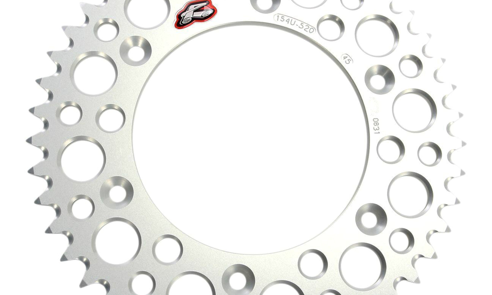Renthal Sprocket Rear Silver 54T Alloy 7075 T6 Grooved Honda