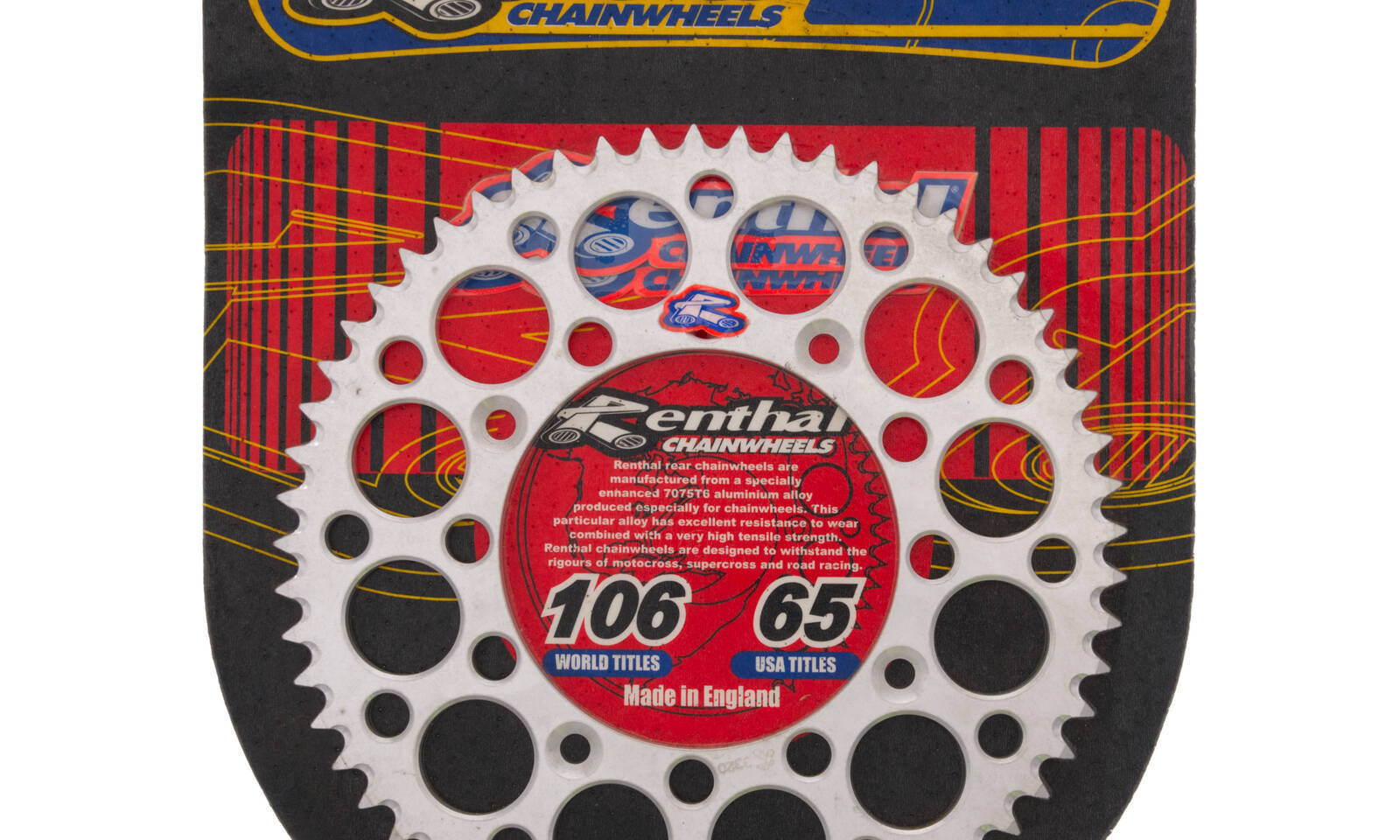 Renthal Sprocket Rear Silver 57t Alloy 7075 T6 Grooved Honda