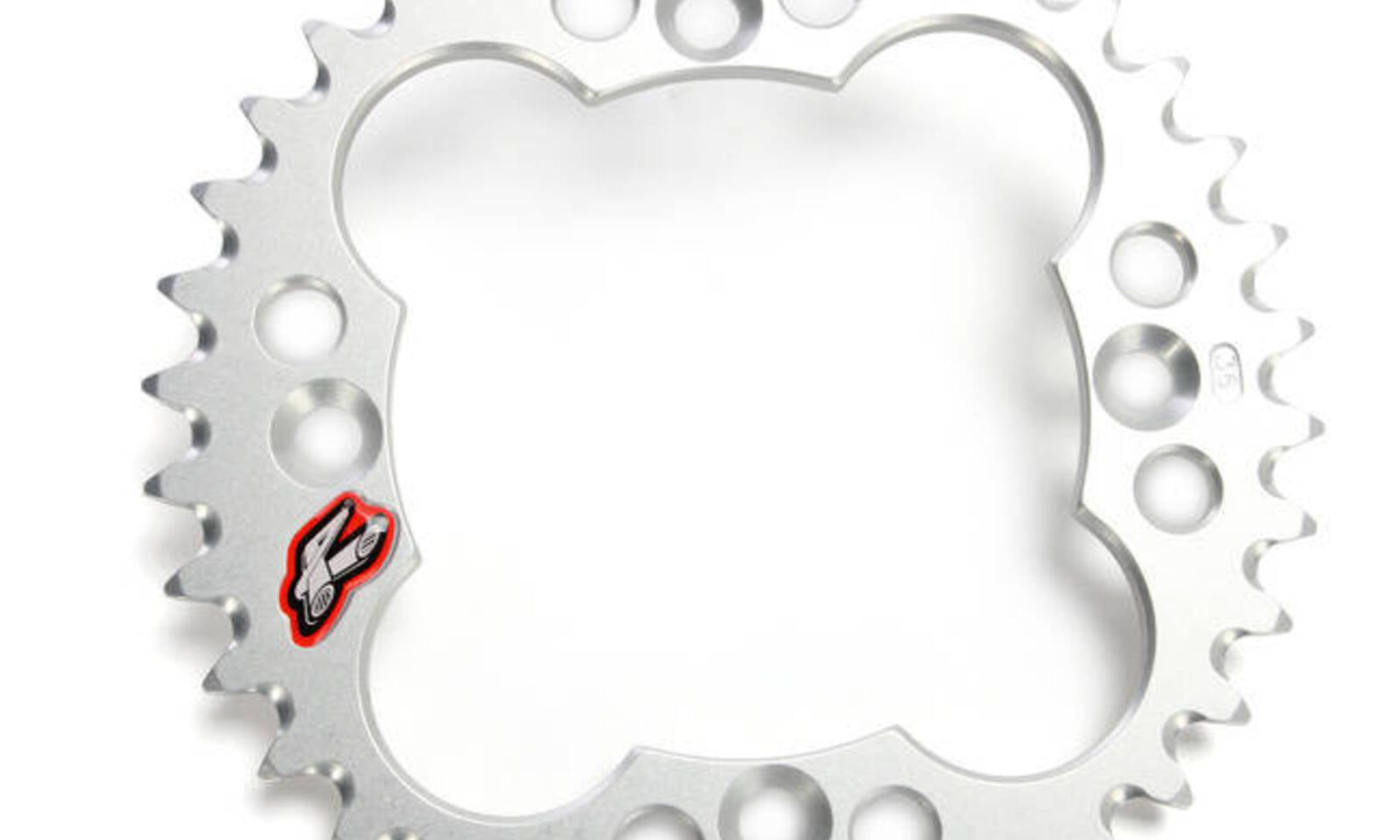 Renthal Rear Sprocket T6 Grooved 7075 Alloy - Silver [Honda ATV]
