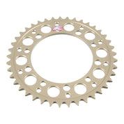 Renthal Rear Sprocket T6 7075 Alloy Grooved 409 / 525 - Silver [Suzuki]