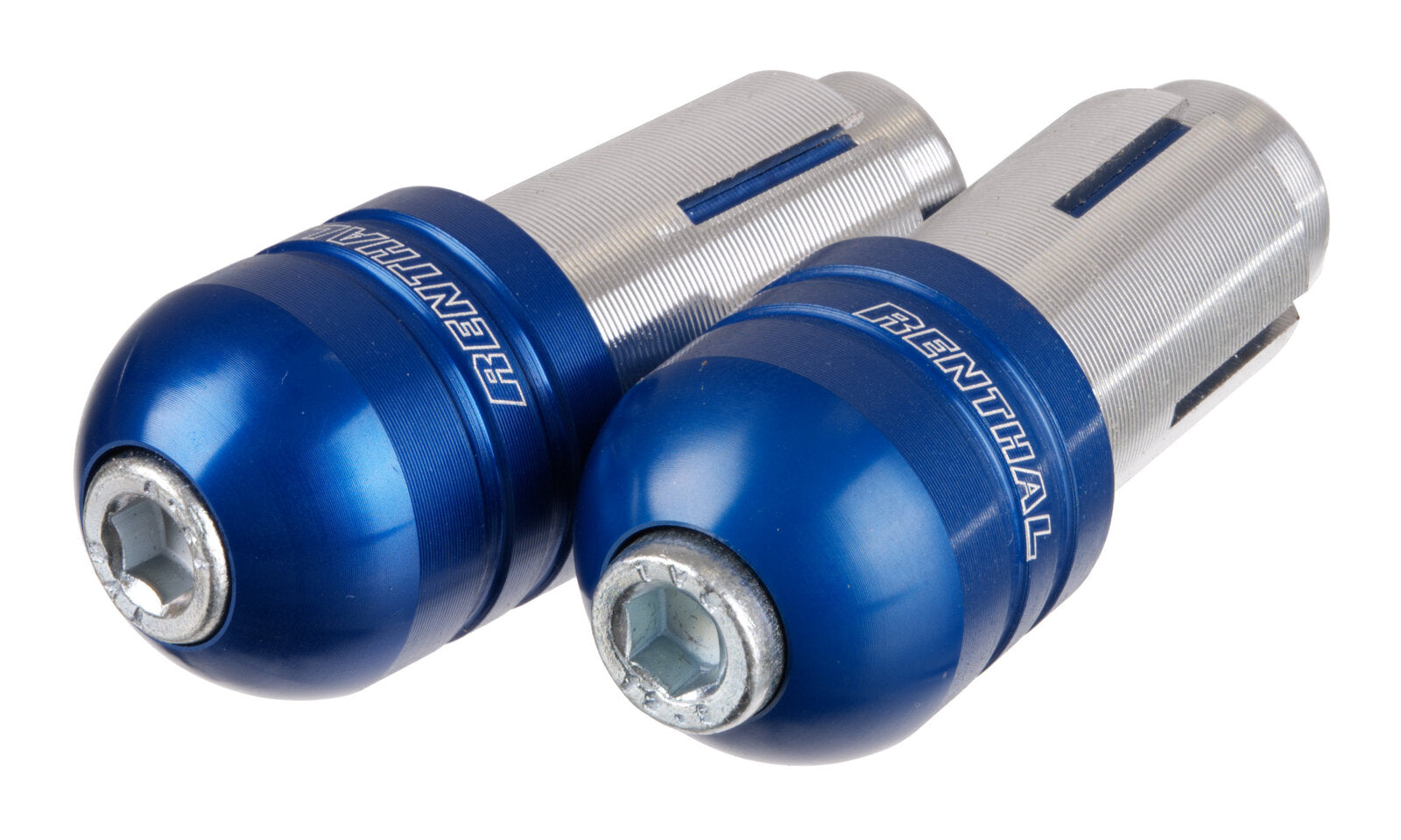 Renthal Handlebar End Plugs - Blue (Set)