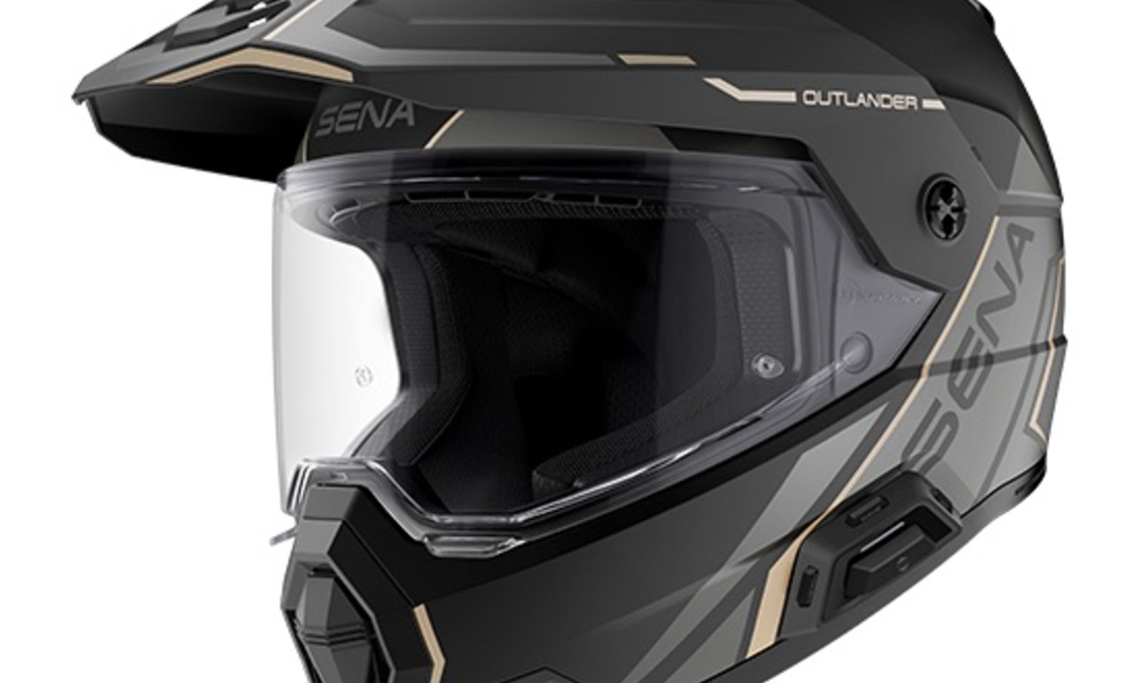 Sena Outlander Smart ADV Dual-Sport Helmet - Matte Black