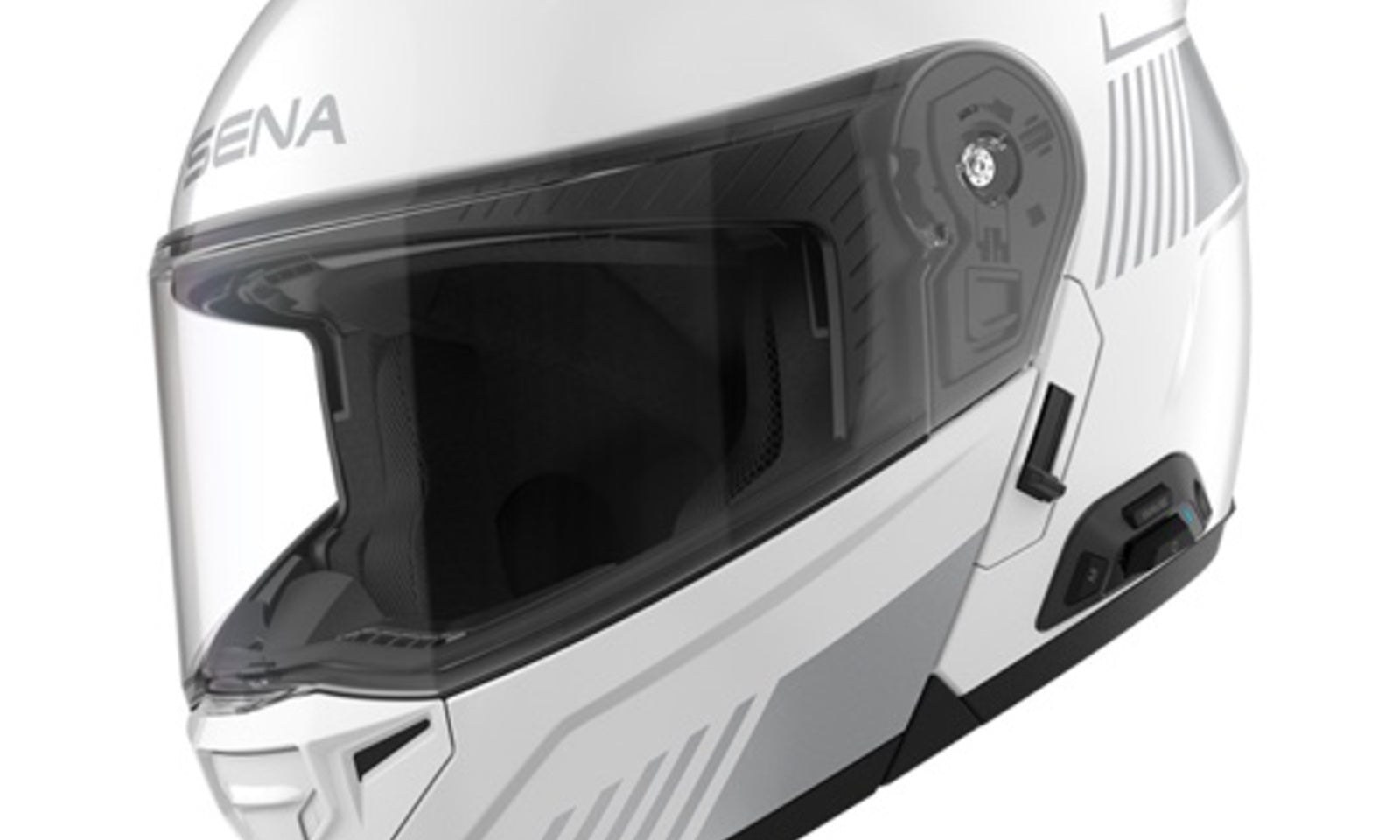 Sena Specter Smart Modular Touring Helmet - Gloss White