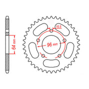 Sprocket Kit Honda CTX200 - 520SO 12/55