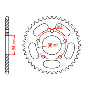 Sprocket Kit Honda CTX200 - 520SO 12/50