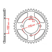Sprocket Kit Kawasaki KLX140 Small Wheel - 428KRO 14/50