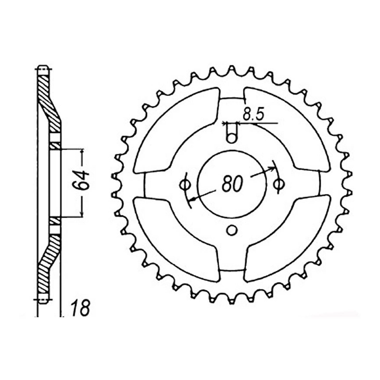 Sprocket Kit Yamaha AG100 - 428H 14/51