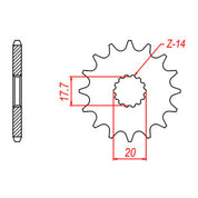 Sprocket Kit Yamaha YZ125 '02-'04 - 520EXW 13/49
