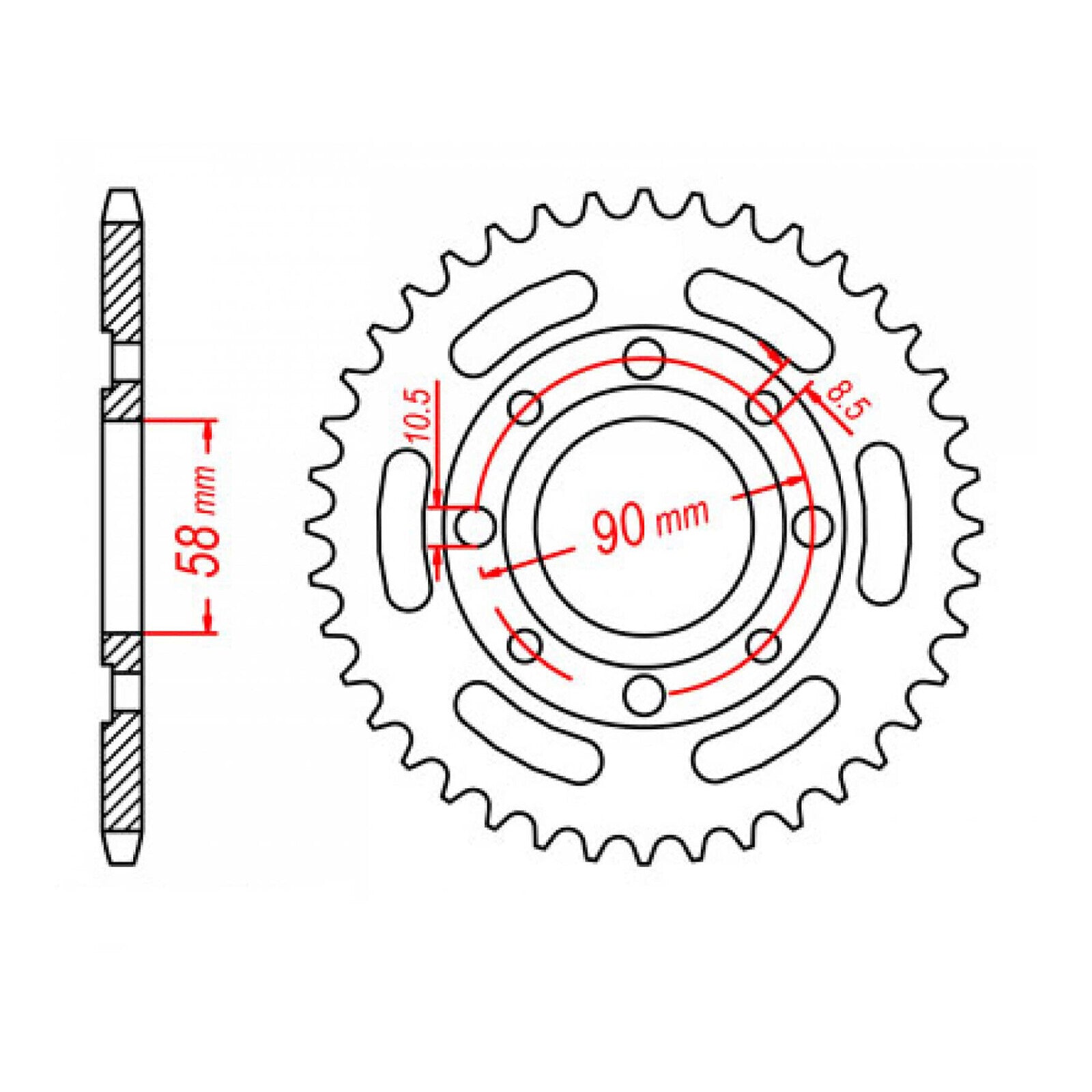 Sprocket Kit Honda CB250 Nighthawk - 520SO 14/33