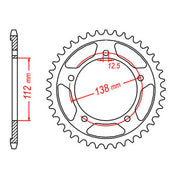 Sprocket Kit Honda CB650F '14- 525XRE 15/42