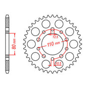 Sprocket Kit Triumph Speedmaster 800 - 525XRE 17/45
