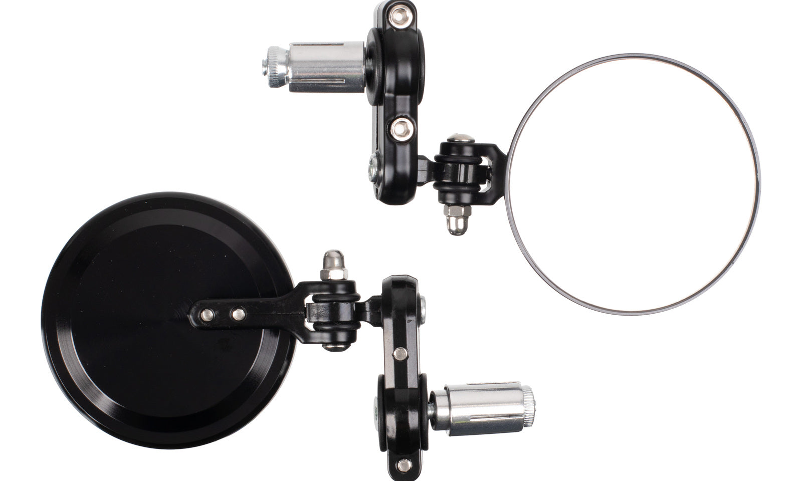 Whites Handlebar Bar End Mirrors Pair - Hinged - Black