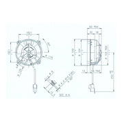 SPAL UNIVERSAL 12V COOLING FAN - 104MM DIAM X 60MM HIGH