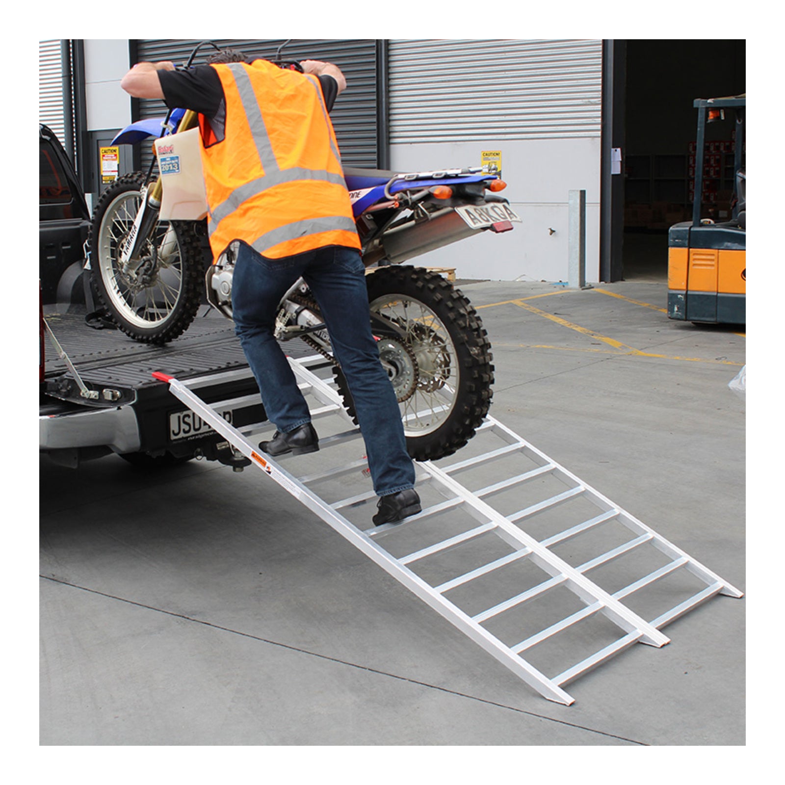 Whites Alloy ATV Folding Ramp 182x114cm - 680kg Rated