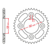 XAM Sprocket Kit Honda C110X - 428AO 14/37