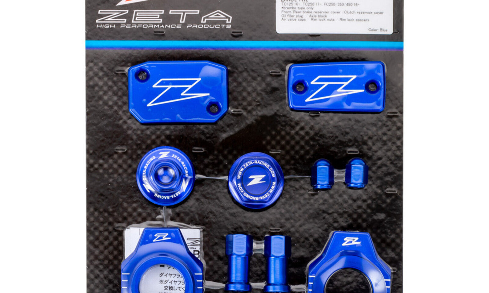 Zeta Billet Kit Husqvarna TC125 - Blue