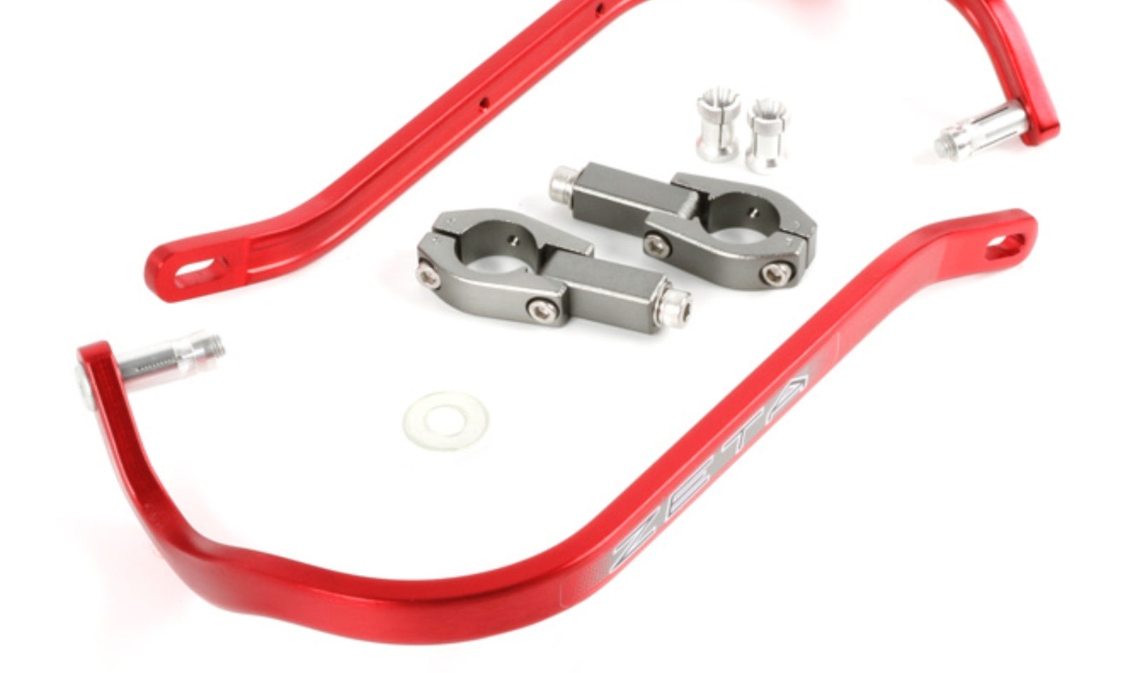 Zeta Armor Bended Hand Guard for 28.6mm Bar - Red