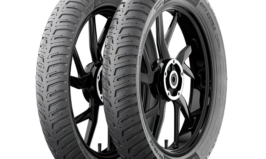 Michelin City Extra Tyre on rims