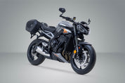 SW MOTECH SADDLE BAGS PRO BLAZE HIGH WITH ADAPTER TRIUMPH STREET TRIPLE 765 22-25