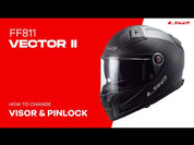 LS2 FF811 Vector II Carbon Savage Helmet - White / Red / Grey