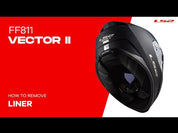 LS2 FF811 Vector II Carbon Savage Helmet - White / Red / Grey