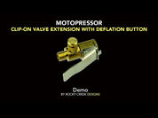 Rocky Creek Motopressor Clip-on Valve Extension with Deflation Button