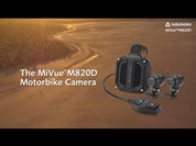 Navman MiVue 820D Motorcycle Dash Cam - Front & Rear Cameras