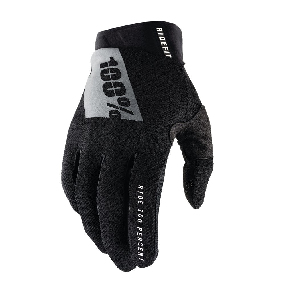 100% Ridefit Gloves Black/White