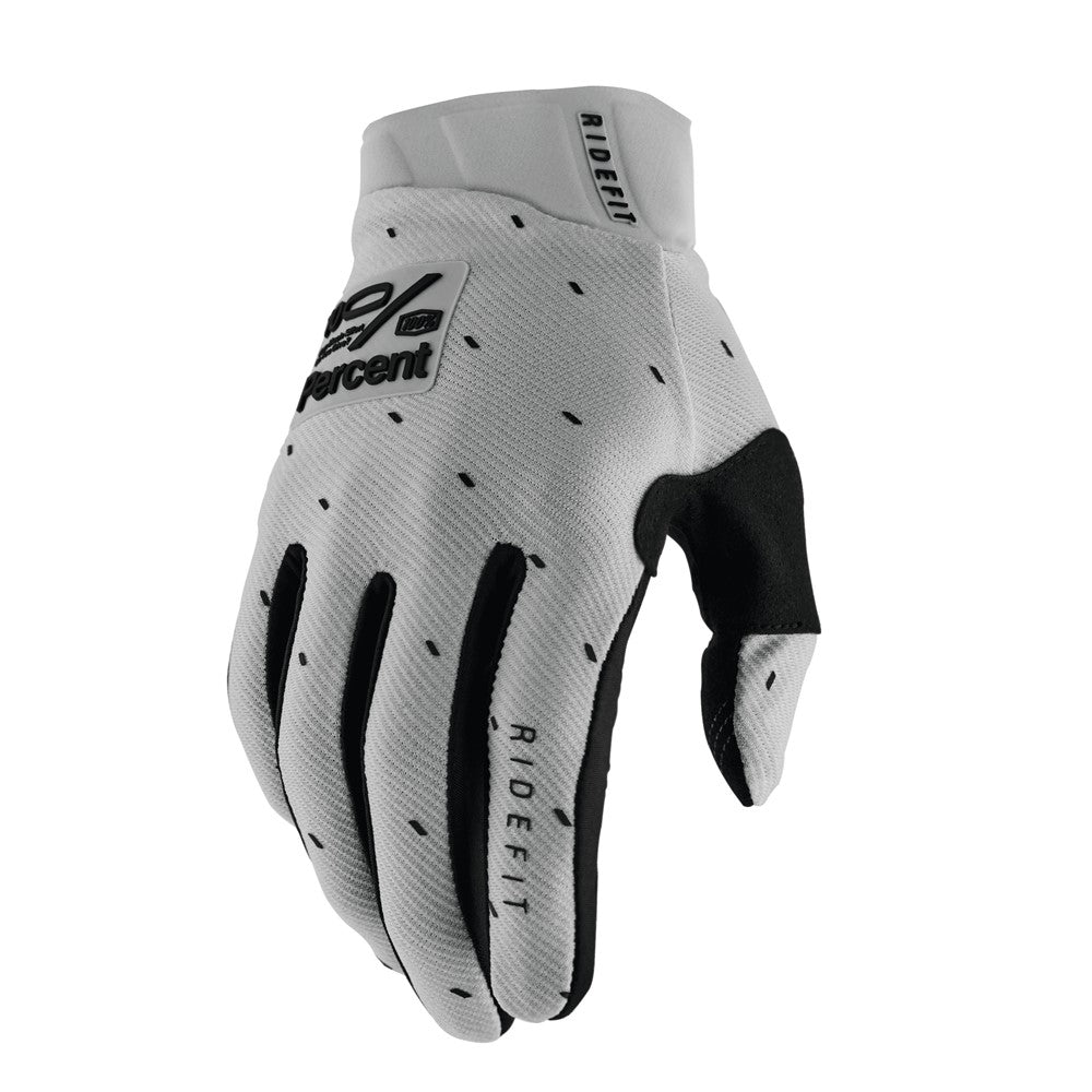 100% Ridefit Gloves Slasher Silver