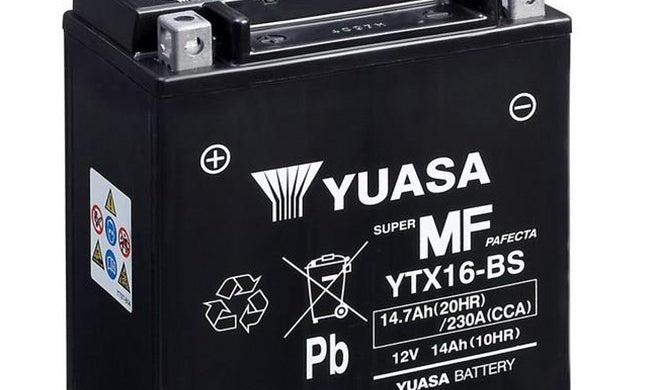 YUASA YTX16BS - Factory Activated