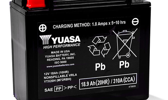 YUASA YTX20H Factory Activated