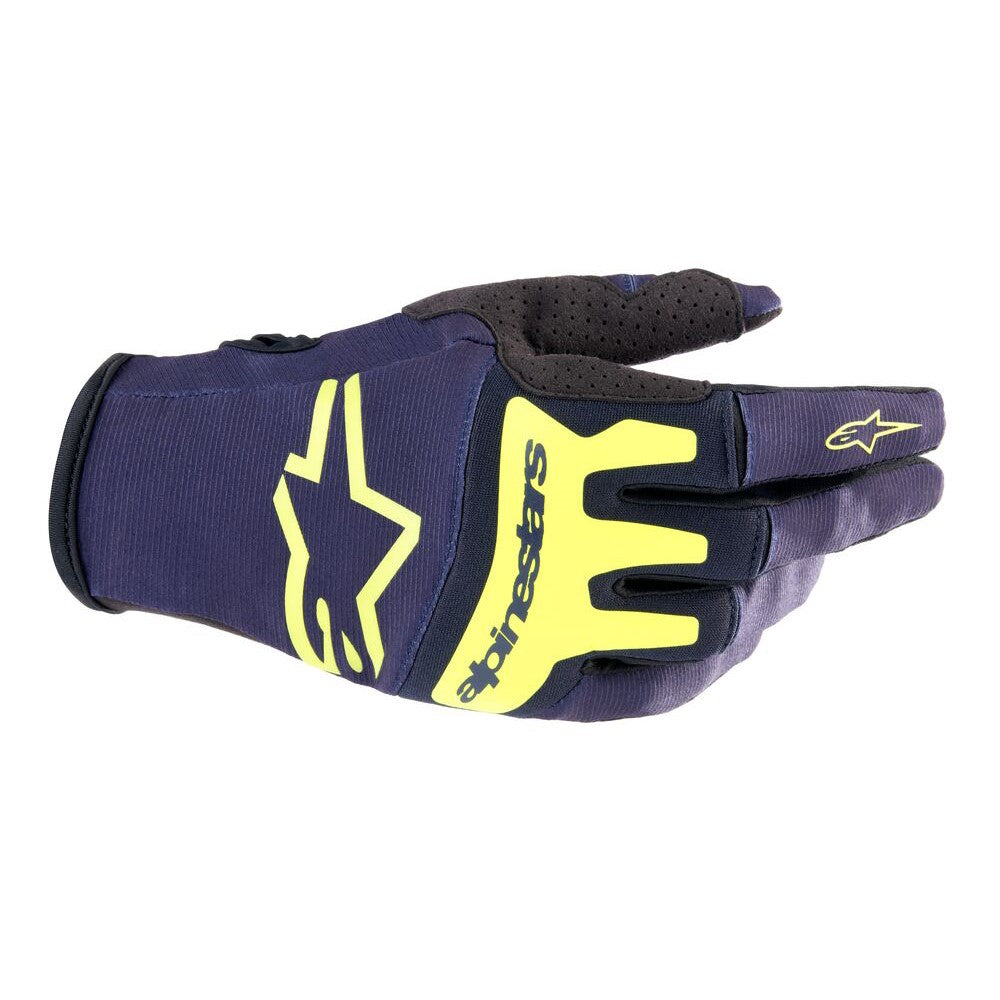 Alpinestars Techstar Gloves Navy/Yellow