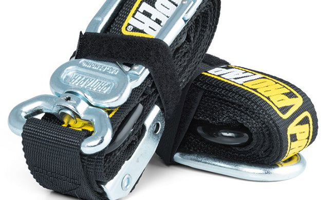 Swivel Carabiner Tie-Downs - Black