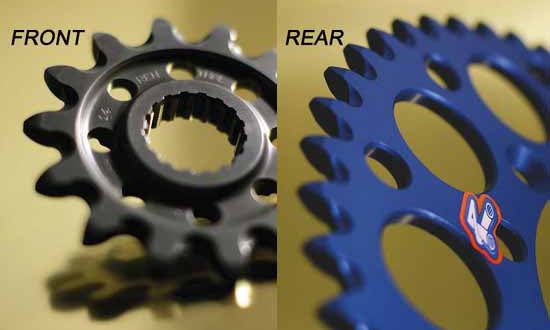 Renthal chainwheels (sprockets) are precision CNC machined to extremely tight tolerances and are available in a range of colours