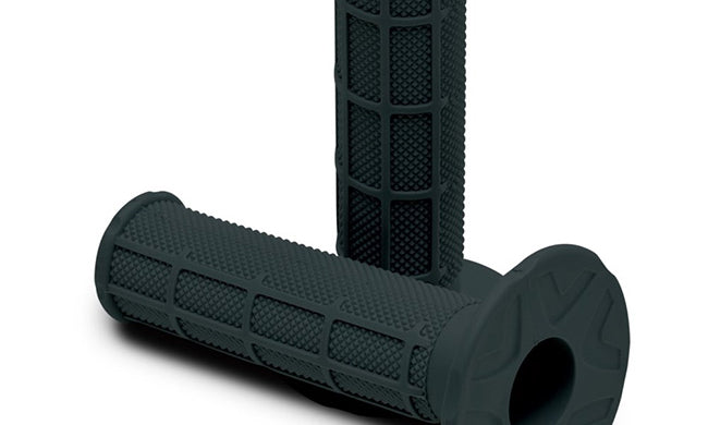 MX Single Density Grips - Half Waffle - Black, Soft Compound