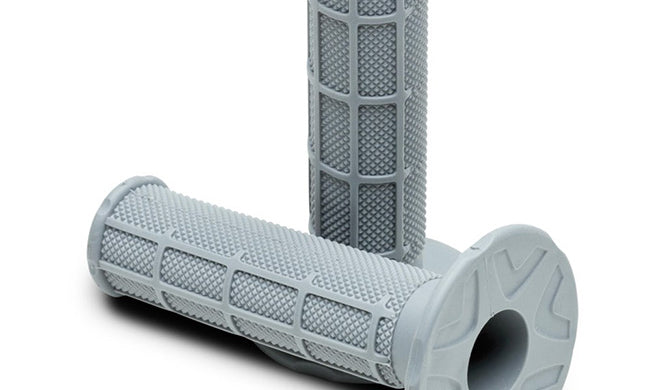 MX Single Density Grips - Half Waffle - Light Grey, Soft Compound