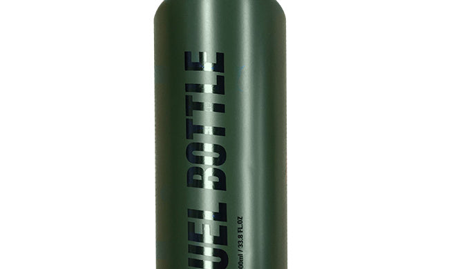 Aluminium Fuel Bottle 1L Matt Green
