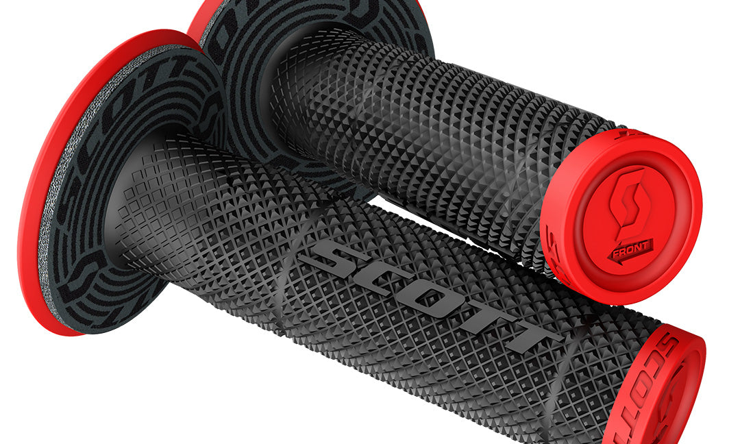 SCOTT SXII Grips Neon Red Black