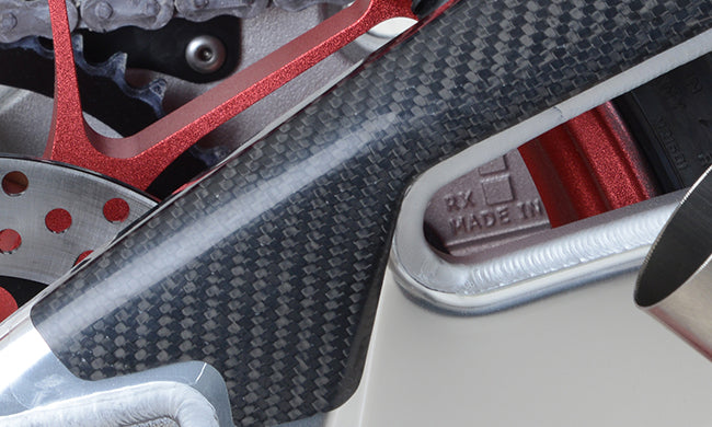 Carbon Fibre Swingarm Guard